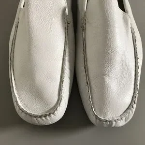 Bacco Bucci Men\'s White Loafers Bacco Bucci | Shoes | Back Bucci White Leather Loafers  main image 4